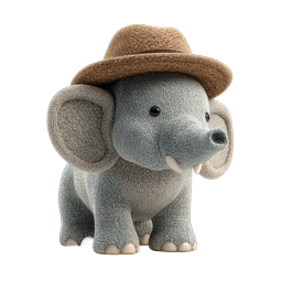 Adorable Cute Elephant Icon for Fun Designs
