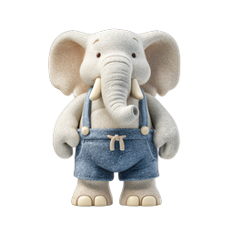 Adorable Cute Elephant Icon for Kids' Projects