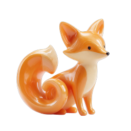 Cute Fox Icon - Adorable 3D Wildlife Animal