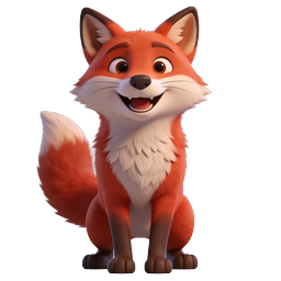 Adorable Cute Fox Icon for Creative Projects
