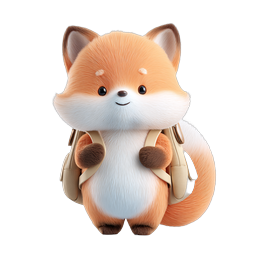 Cute Fox Icon for Playful Designs - Perfect for Kids