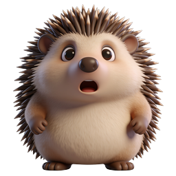 Cute Hedgehog Icon for Nature Designs