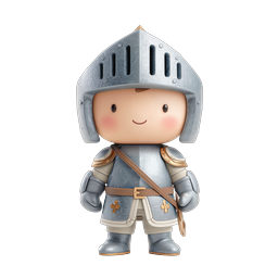 Cute Knight Icon for Playful Designs