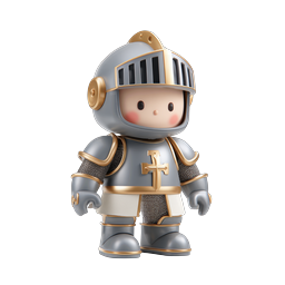 Icona di cavaliere adorabile per avventure per bambini