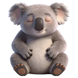 Adorable Cartoon Koala Icon - Nature Design