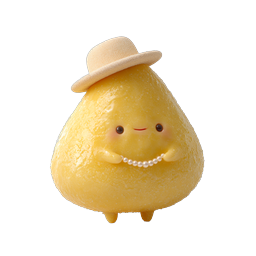 Icône de personnage citron mignon - Mascotte d'agrume kawaii