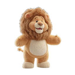 Adorable Cute Lion Icon for Kids' Content