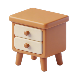 Cute Nightstand Icon for Home Decor Projects