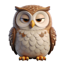 Cute Owl Icon for Nature-Themed Projects