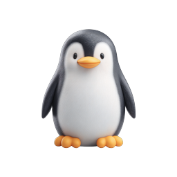 Cute Penguin Icon - Playful Animal Illustration