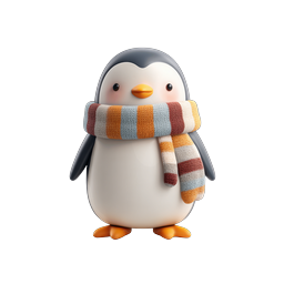 Adorable Cute Penguin Icon for Winter Themes