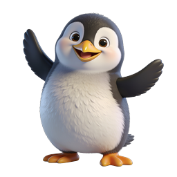 Cute Penguin Icon for Fun and Joyful Designs