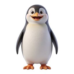 Cute Penguin Icon for Fun and Education