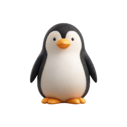Charming Cute Penguin Icon for Playful Designs