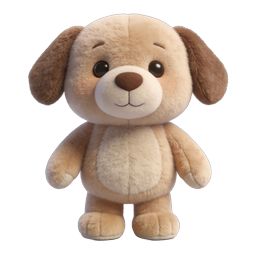 Cute Puppy Icon - Adorable 3D Cartoon Pet Character
