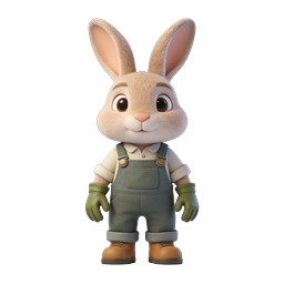 Adorable Cute Rabbit Icon for Playful Designs