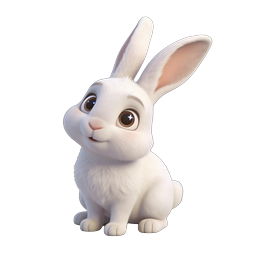 Adorable Cute Rabbit Icon for Various Uses