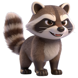 Cute Raccoon Icon for Fun and Creative Projects