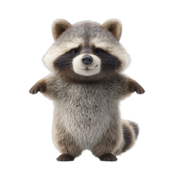 Adorable Raccoon Icon for Playful Branding