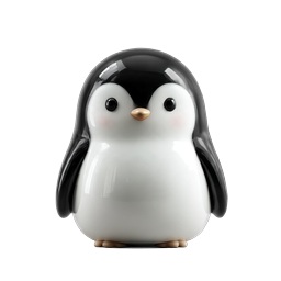 Ícone 3D de pinguim fofo e realista - Download gratuito