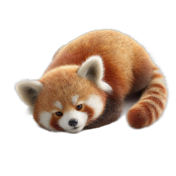 Cute Red Panda Icon - Adorable Wildlife Illustration