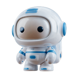 Cute Robot Astronaut 3D Icon for AI and Tech Apps