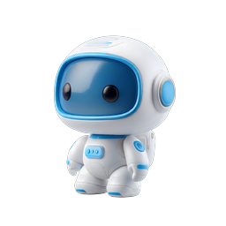 Cute Robot Character Icon - Friendly AI Mascot Design