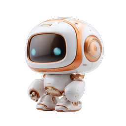 Cute 3D Robot Character Icon | AI & Technology
