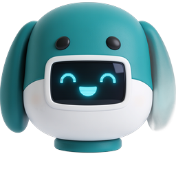 Cute Teal Robot AI Assistant Icon - Friendly Tech Mascot