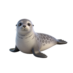 Adorable Cute Seal Icon for Nature Projects