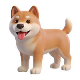 Icon eines niedlichen Shiba Inu für Haustierprojekte