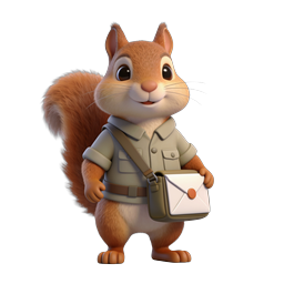 Cute Squirrel Icon for Nature and Wildlife Themes