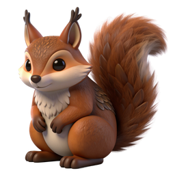 Cute Squirrel Icon for Nature Themes