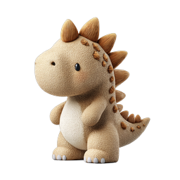 Cute Knitted Stegosaurus Plush Dinosaur Icon