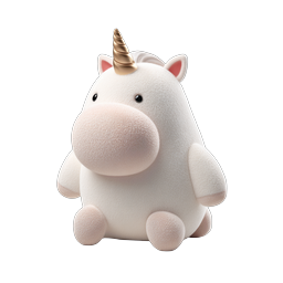 Adorable Cute Unicorn Icon for Kids and Fantasy Themes