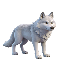 Adorable Cute Wolf Icon for Nature Projects