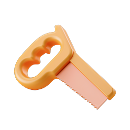 Icône vibrante d'outil de coupe pour projets de bricolage