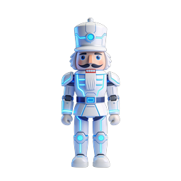 Cyber Nutcracker Futuristic Christmas Soldier Icon