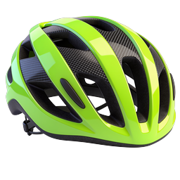 Neon Green Cycling Bike Helmet Icon | Sports Safety Gear