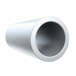 Realistic Cylindrical Pipe Tube 3D Icon