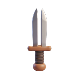 Dolchklinge 3D-Icon - Mittelalterliches Waffendesign