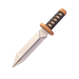 3D Dagger Knife Icon - Realistic Weapon Design