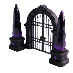 Dark Crystal Gate Icon - Fantasy Stone Archway