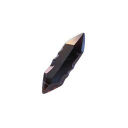 Dark Crystal Shard Icon - 3D Realistic Gemstone