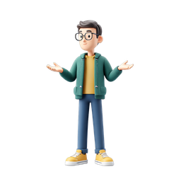 Data Analytics Character Icon for Technology Themes