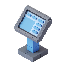 Isometric Data Monitor Analytics Icon - 3D Business Dashboard