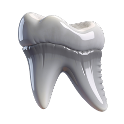 Decayed Tooth 3D Icon - Realistic Dental Care Graphic