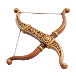 Decorative Bow Icon for Fantasy and Game Design