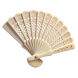 Elegant Decorative Folding Fan Icon | Vintage Accessory