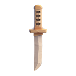 Stylized Decorative Knife Icon for Culinary Themes